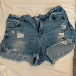 Denim shorts